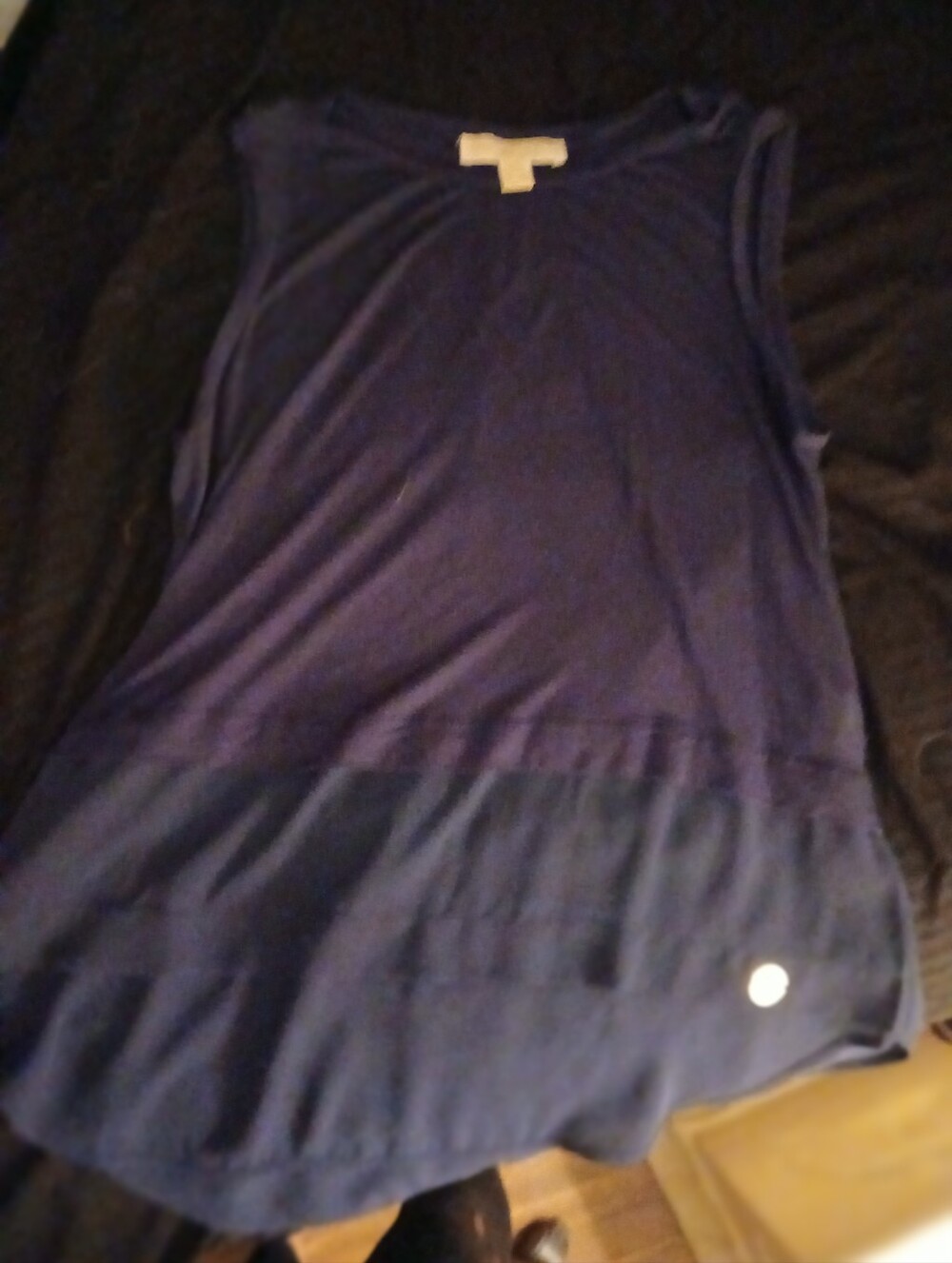 Michael Kors Navy Blue Scoop Neck Tank Top